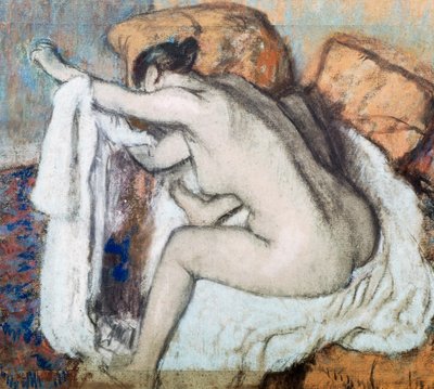 After the bath by Edgar Degas