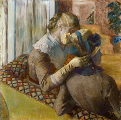 At the Milliners by Edgar Degas
