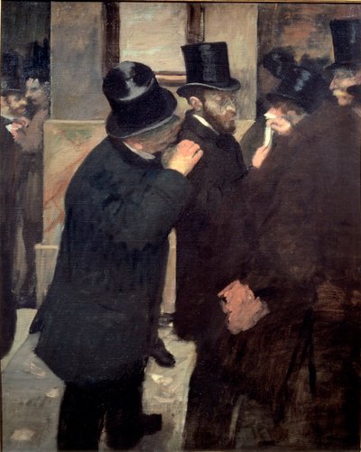 At the Stock Exchange by Edgar Degas