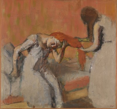 Combing (La coiffure). 1892-95 by Edgar Degas