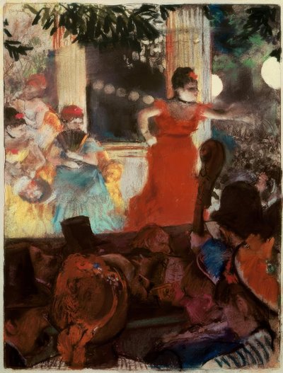 Café-Concert at the Ambassadors by Edgar Degas