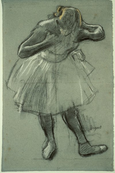 Dancer Bending Forward by Edgar Degas