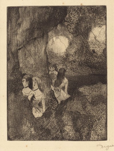 Dancers in the Wings by Edgar Degas