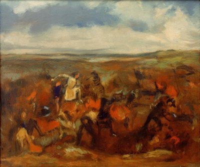 The Battle of Poitiers by Edgar Degas