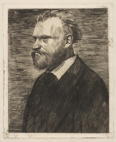 Edouard Manet, Bust-Length Portrait by Edgar Degas