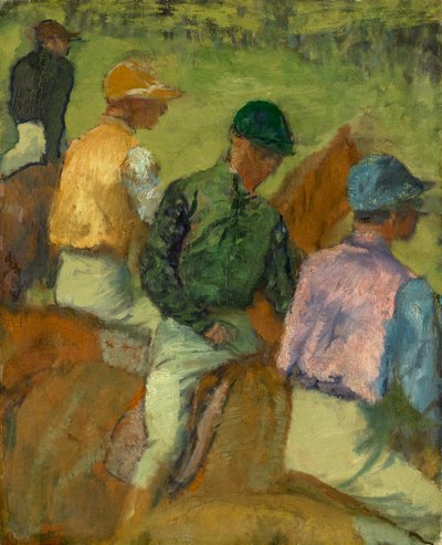 Four Jockeys by Edgar Degas