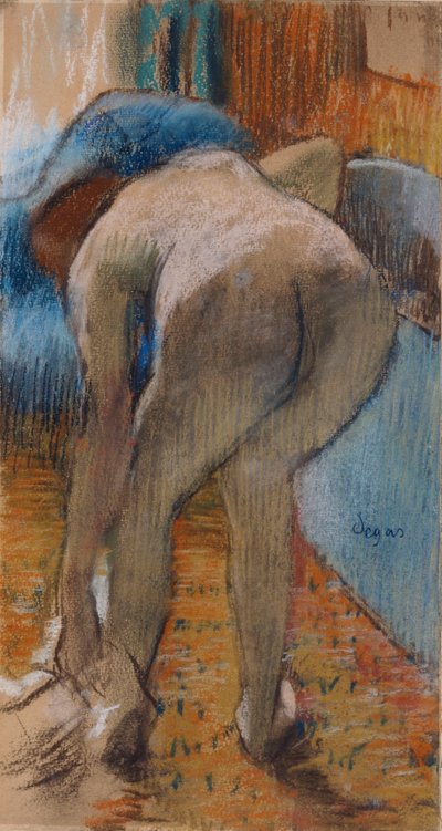 Getting out of the Bath by Edgar Degas