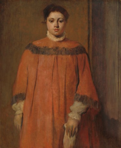 Girl in Red by Edgar Degas