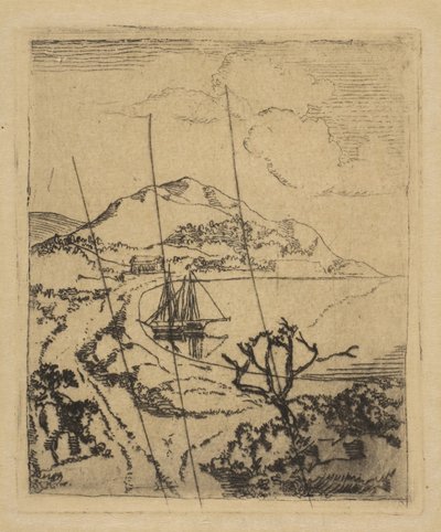 Greek Landscape by Edgar Degas