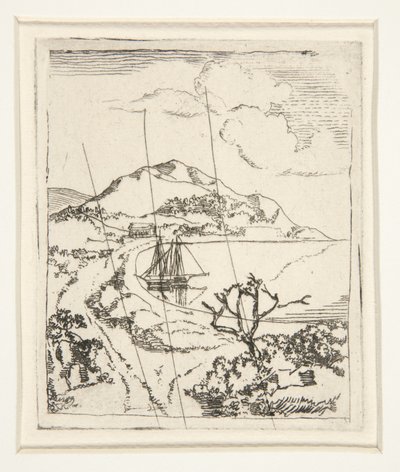 Greek Landscape, or The Anchorage by Edgar Degas