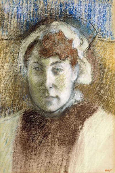 Head of a Woman by Edgar Degas