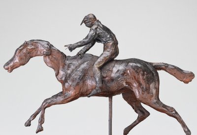 Jockey with Cap by Edgar Degas