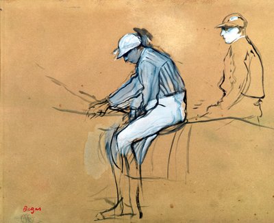 Jockeys by Edgar Degas