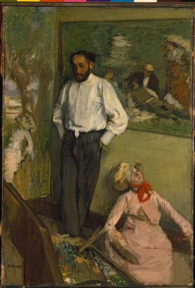The Man and the Puppet by Edgar Degas