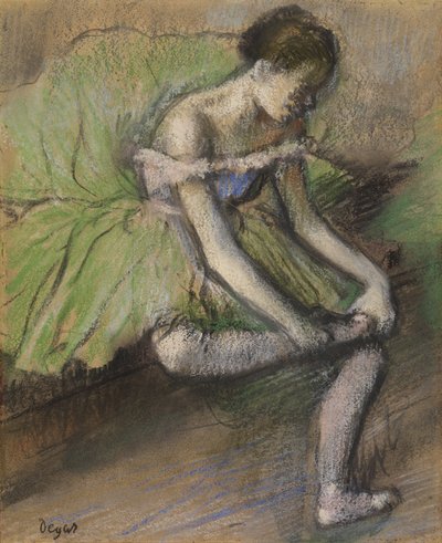 La Jupe Verte, c.1896 by Edgar Degas