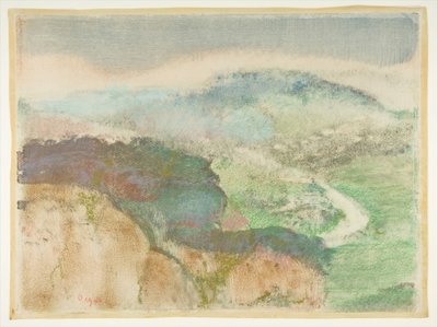 Landscape by Edgar Degas