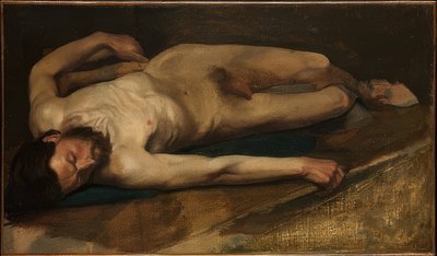 Male Nude by Edgar Degas