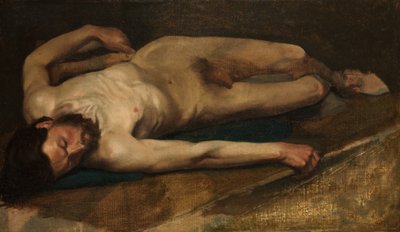 Male Nude by Edgar Degas