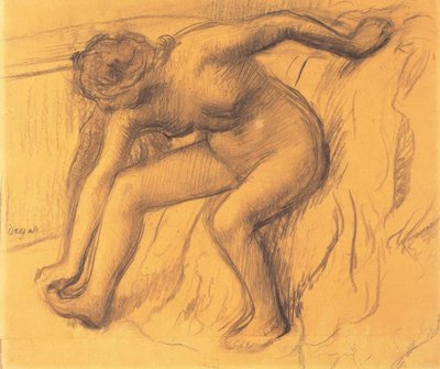 After the Bath by Edgar Degas