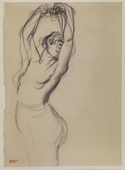 Nude Dancer with Arms Raised by Edgar Degas