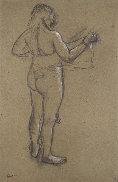 Nude Woman Drying Herself by Edgar Degas