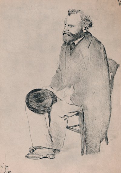 Portrait of Manet Seated by Edgar Degas