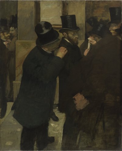 Portraits at the Stock Exchange, 1878-1879 by Edgar Degas