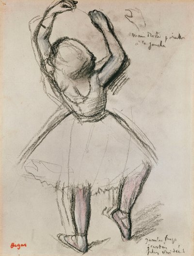 Rear View of a Dancer by Edgar Degas