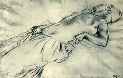 Reclining Female Nude, Late 19th Century, 1943 by Edgar Degas