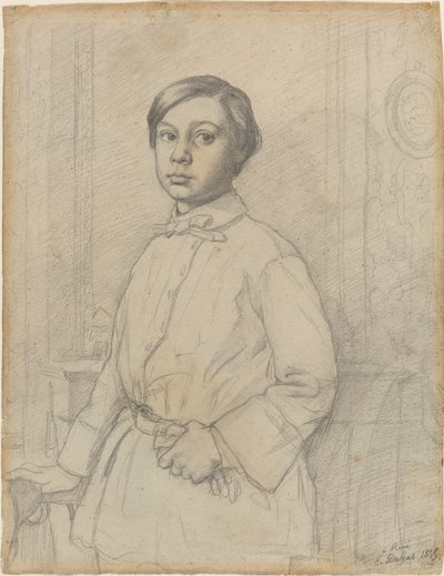 René de Gas [recto] by Edgar Degas