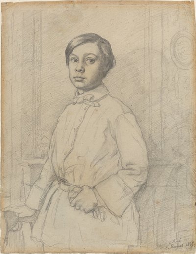 René de Gas [recto] by Edgar Degas