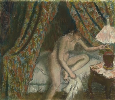 Retiring by Edgar Degas