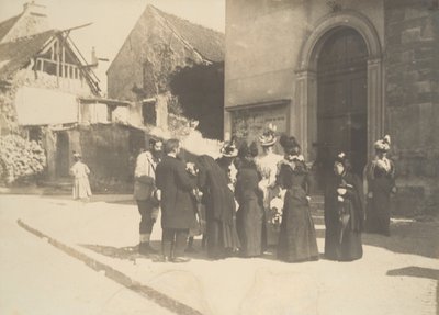 Street Scene, La-Queue-en-Brie Val-de-Marne by Edgar Degas