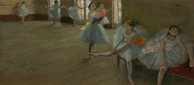 Dancers in a Practice Room. Around 1880 by Edgar Degas