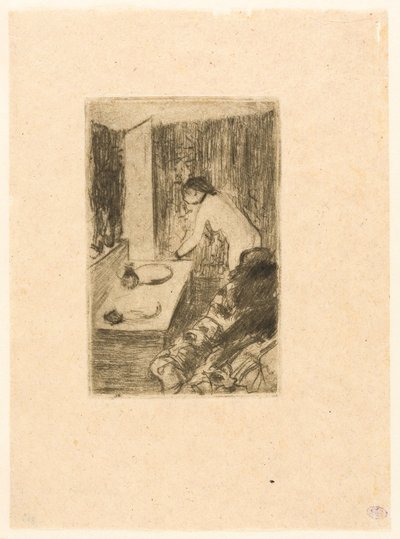 The Little Dressing Room by Edgar Degas