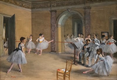 The dance lecon by Edgar Degas
