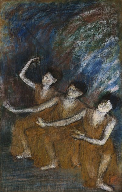Three Dancers by Edgar Degas