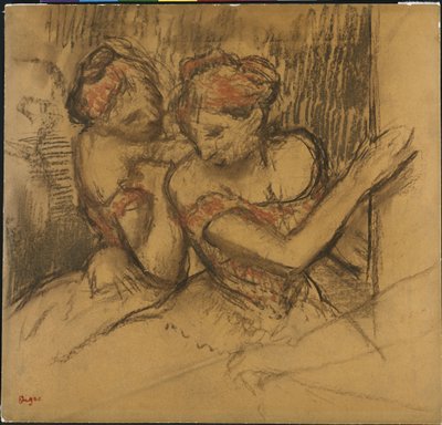 Two Dancers by Edgar Degas