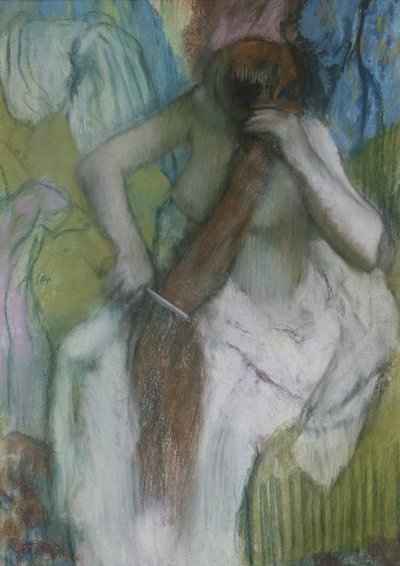 Woman Combing her Hair by Edgar Degas