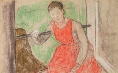 Woman at a Window by Edgar Degas