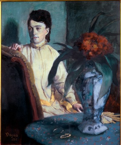 Woman with a Chinese Vase by Edgar Degas
