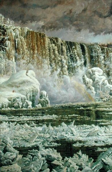Niagara Falls in Winter by Edgar Spier Cameron