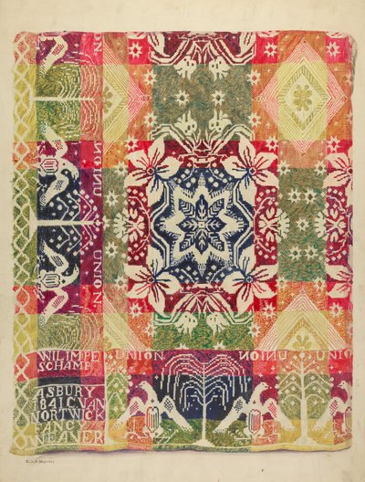 Double Faced Blanket by Edith Magnette