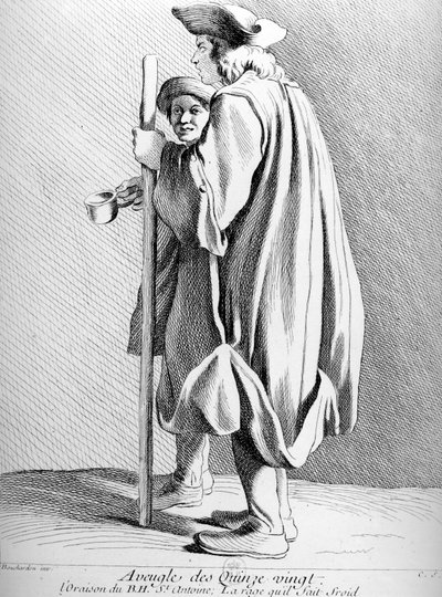 The Blind of Quinze-Vingts Hospital in Paris by Edmé Bouchardon