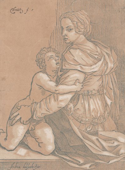 Virgin and Child by Edmond Douet