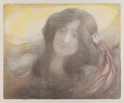 Girl with Long Hair by Edmond François Aman Jean