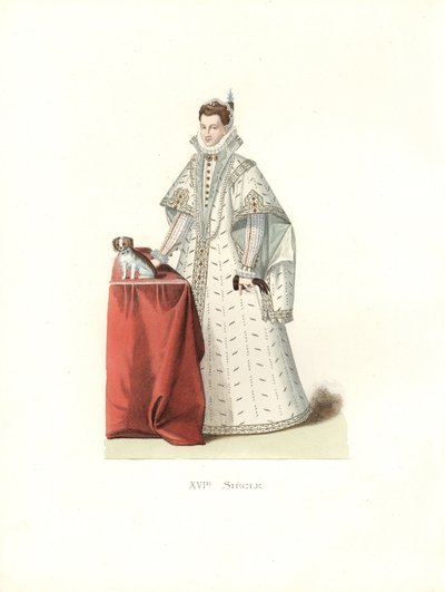 Italian Noblewoman by Edmond Lechevallier Chevignard