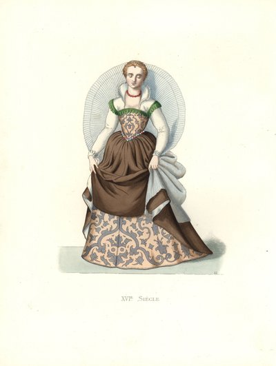 Venetian Noblewoman by Edmond Lechevallier Chevignard