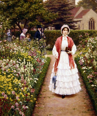 After Service by Edmund Blair Leighton