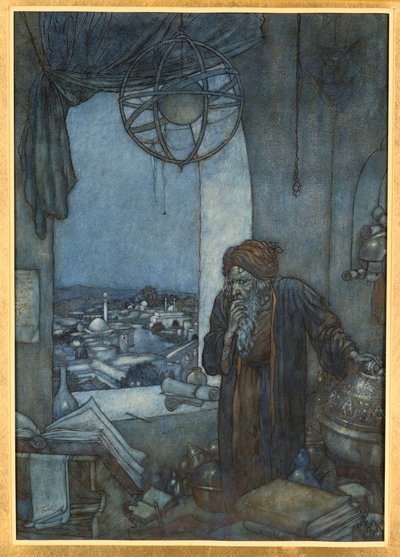 A Muezzin from the Tower of Darkness by Edmund Dulac
